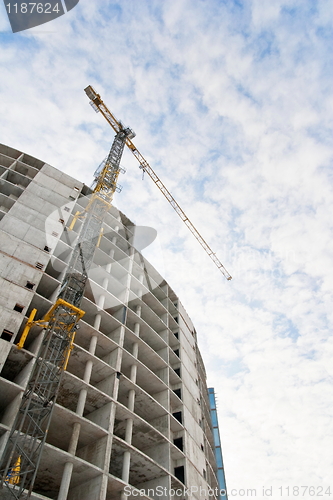 Image of construction with crane