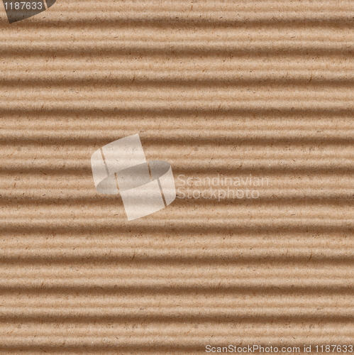 Image of seamless texture of brown corrugate cardboard background