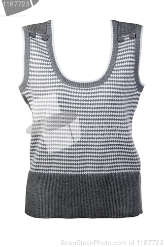 Image of warm gray vest