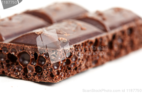 Image of porous dark chocolate
