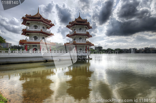 Image of Twin Pagodas at Chinese Garden