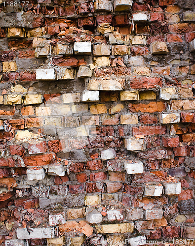 Image of  old broken wall 