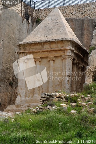 Image of Ancient tomb of Zechariah in Jerusalem