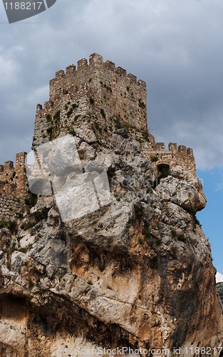 Image of Ruins of a medieval castle on the rock