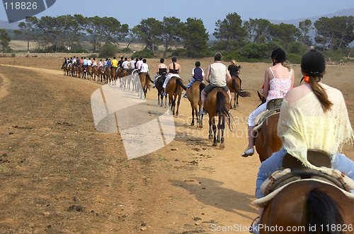 Image of group of horse riders