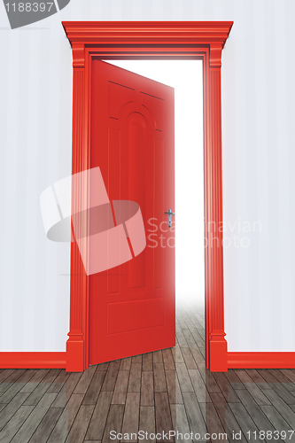 Image of red door