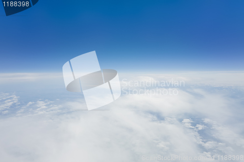 Image of flight over clouds