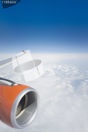 Image of flight over clouds