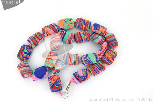 Image of Colored beads necklace