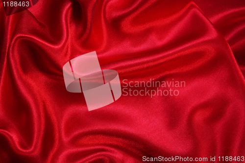 Image of Smooth elegant red silk can use as background 