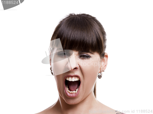 Image of Woman shouting