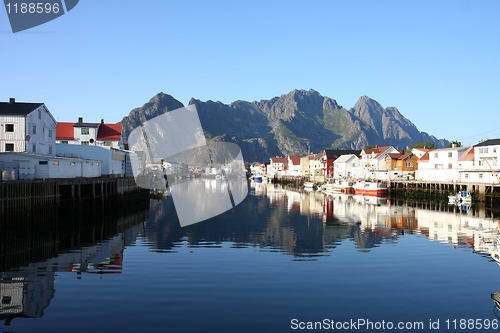 Image of Henningsvær at Lofoten in Norway