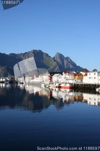 Image of Henningsvær at Lofoten in Norway