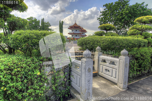 Image of Square Entrance in Chinese Garden