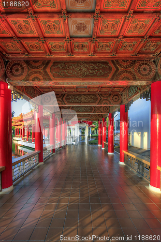 Image of Walkway Architectural Detail in Chinese Garden