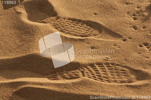 Image of beach footprint