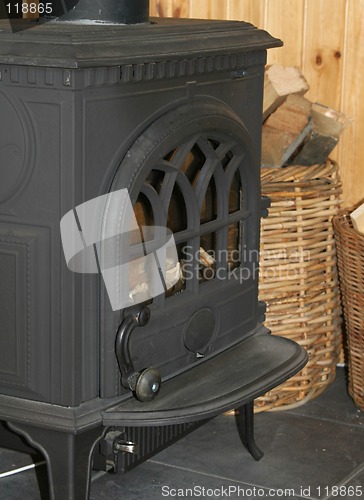 Image of cast iron fireplace