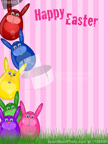 Image of Happy Easter Bunny Background