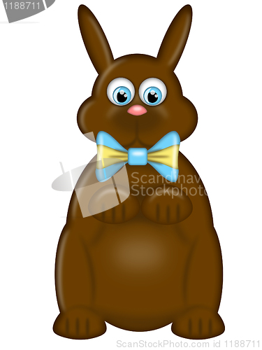 Image of Happy Easter Day Chocolate Bunny Rabbit