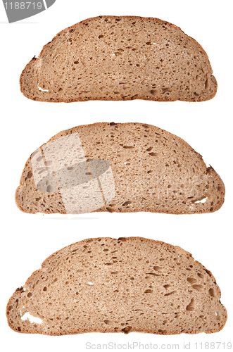 Image of Slices of black rye bread