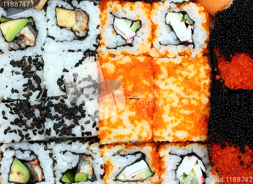 Image of background - set of rolls