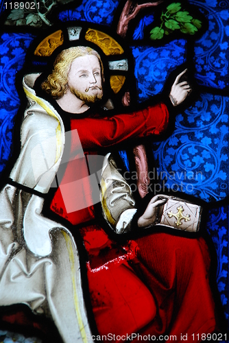 Image of Religious stained glass window