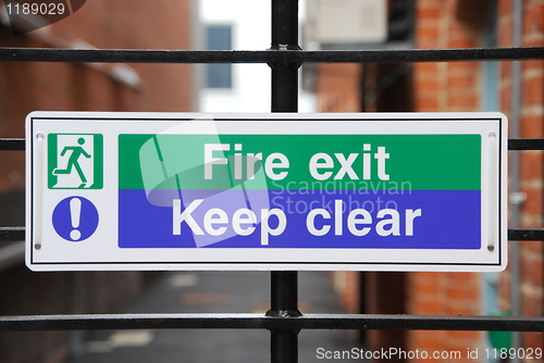 Image of Fire exit sign