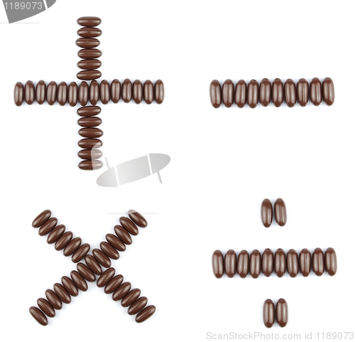 Image of Chocolate arithmetic operations