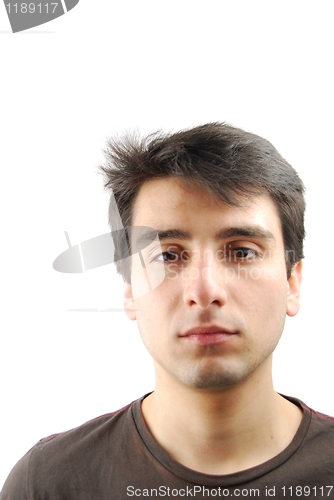 Image of Sad or depressed young adult portrait 