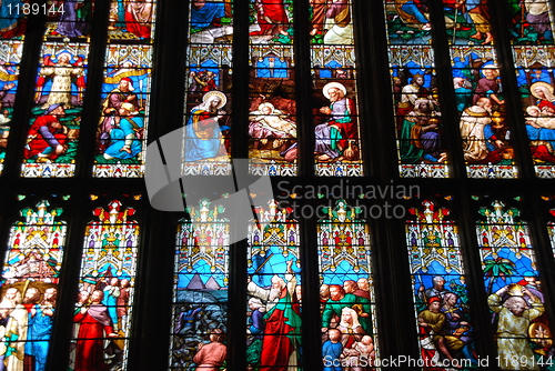 Image of Religious stained glass windows