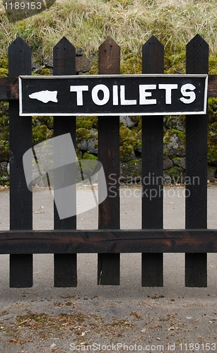 Image of Toilets sign