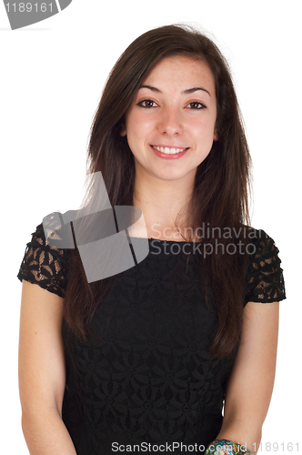 Image of Young woman in dress