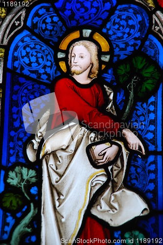 Image of Religious stained glass window