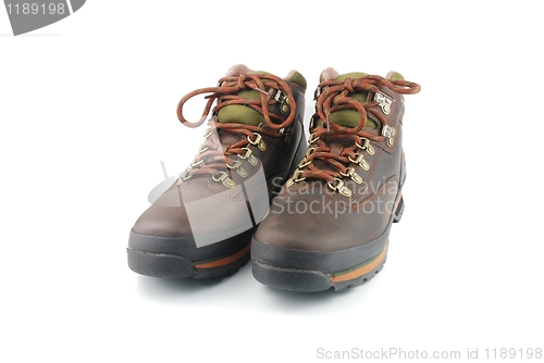 Image of Hiking boots on white