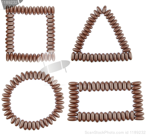 Image of Chocolate geometric shapes