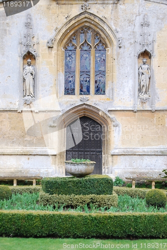 Image of Church and ornamental garden at Sudeley Castle