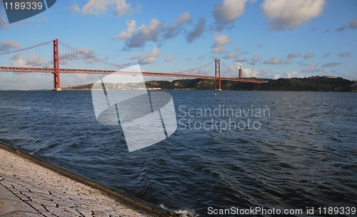 Image of 25th April bridge in Lisbon, Portugal