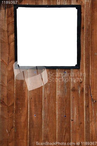 Image of Wooden fence billboard