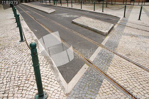 Image of Railway tracks in Lisbon