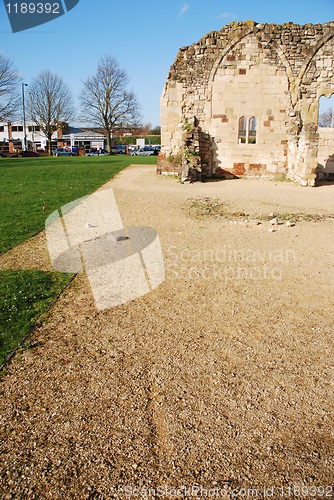 Image of St Oswald's Priory ruins in Gloucester