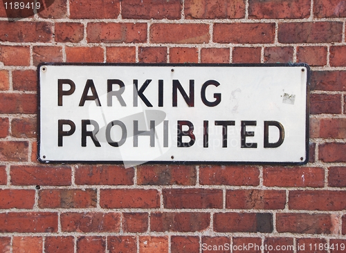 Image of Parking prohibited sign