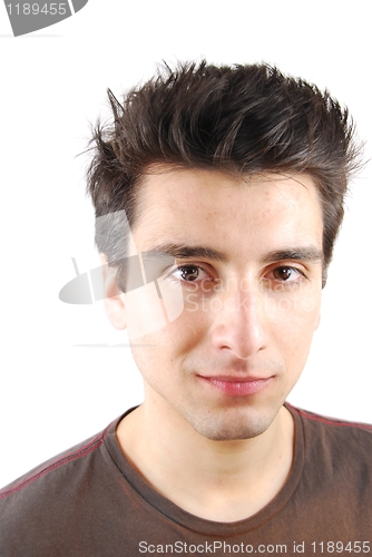 Image of Portrait of a handsome happy young guy