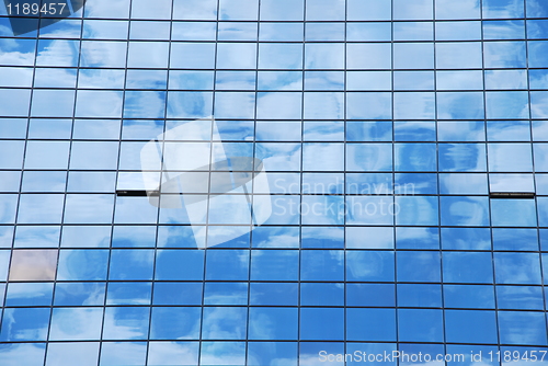 Image of Glass pattern (clouds reflected)