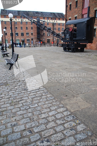 Image of Railway crane on Gloucester docks