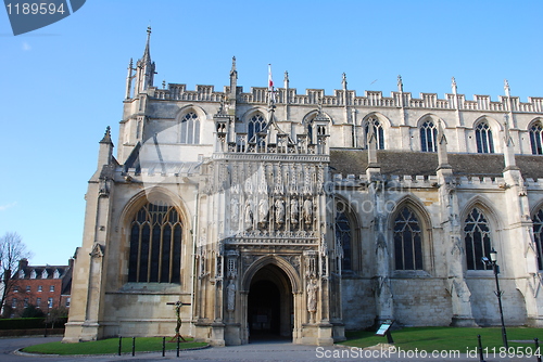 Image of Entrance of Gloucester Cathedral (sculptures detail)