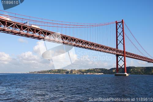 Image of 25th April bridge in Lisbon, Portugal