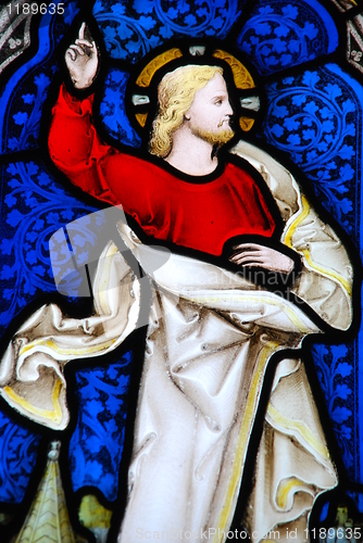 Image of Religious stained glass window