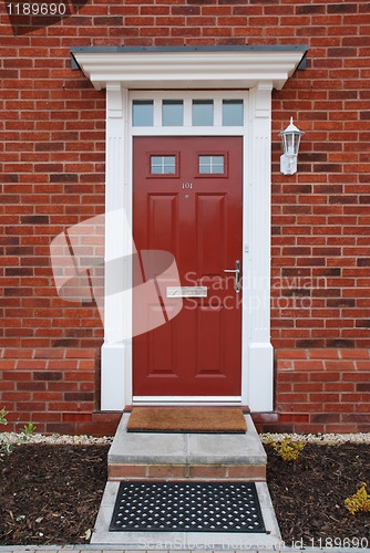 Image of Red brick house (entrance detail)