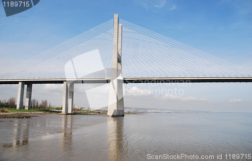 Image of Vasco da Gama Bridge in Lisbon, Portugal