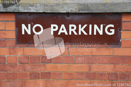 Image of No parking sign